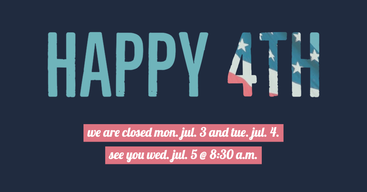 Announcement that the WBA offices are closed on July 3 and July 4 for Independence Day